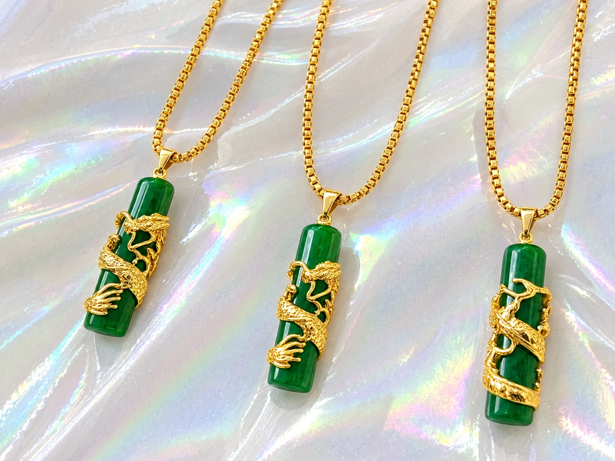 Jade Dragon Necklace (Kids)