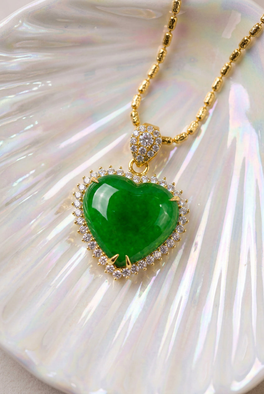 Jade Heart Shape Pendant