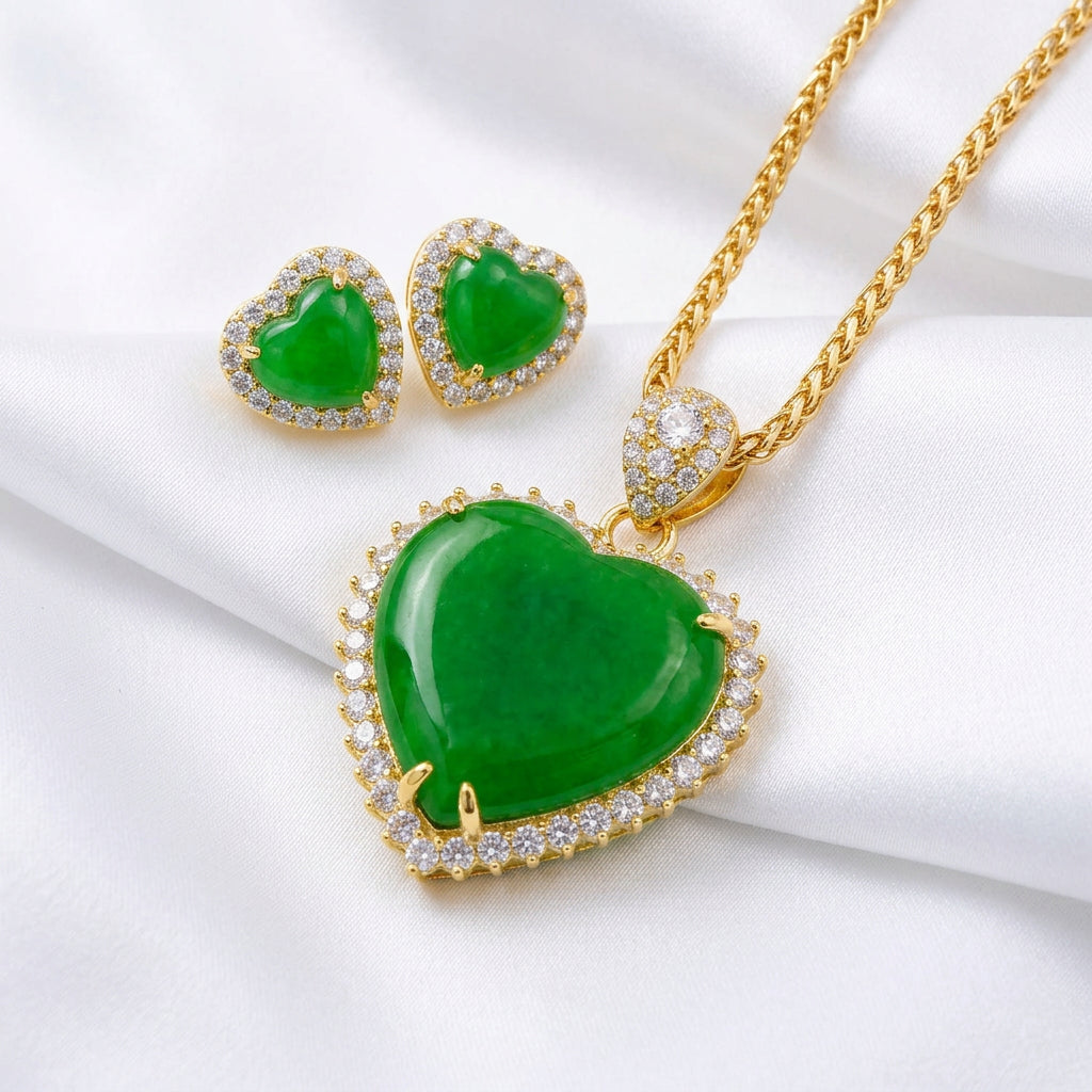 Jade Heart Shape Pendant