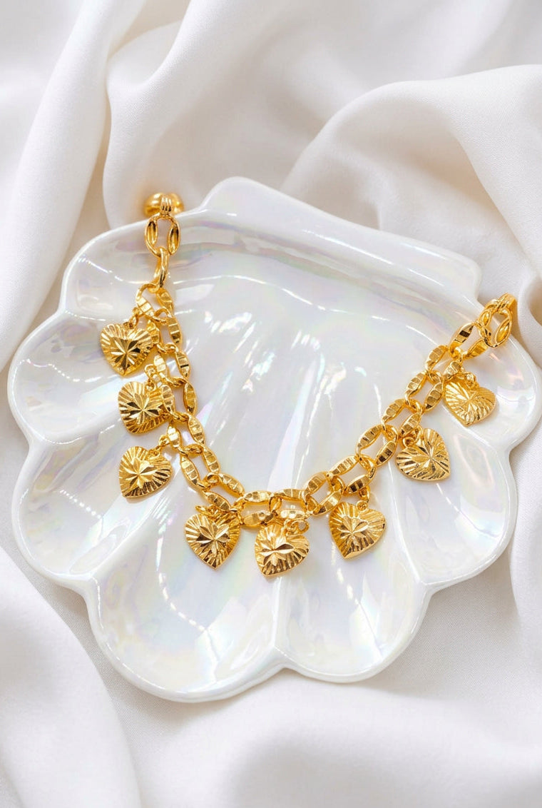 Heart Charms Bracelet